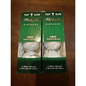 Top Flite XL Plus Distance Golf Balls 2 Sleeves 6 Balls New Not Hit